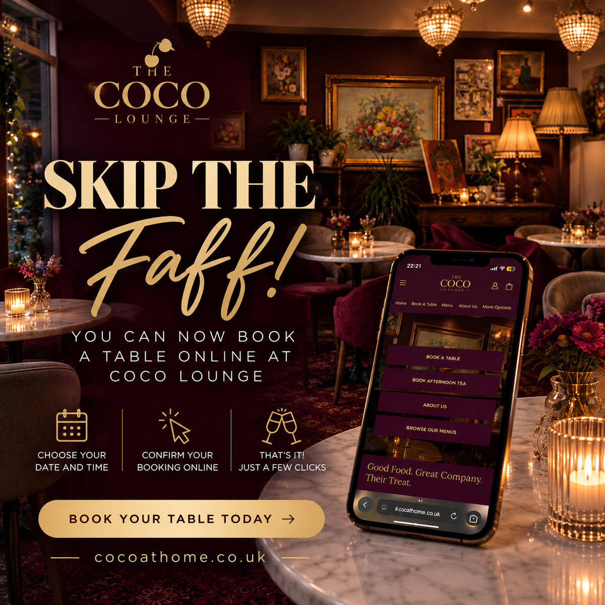 Booking Your Table at COCO Lounge Just Got Easier