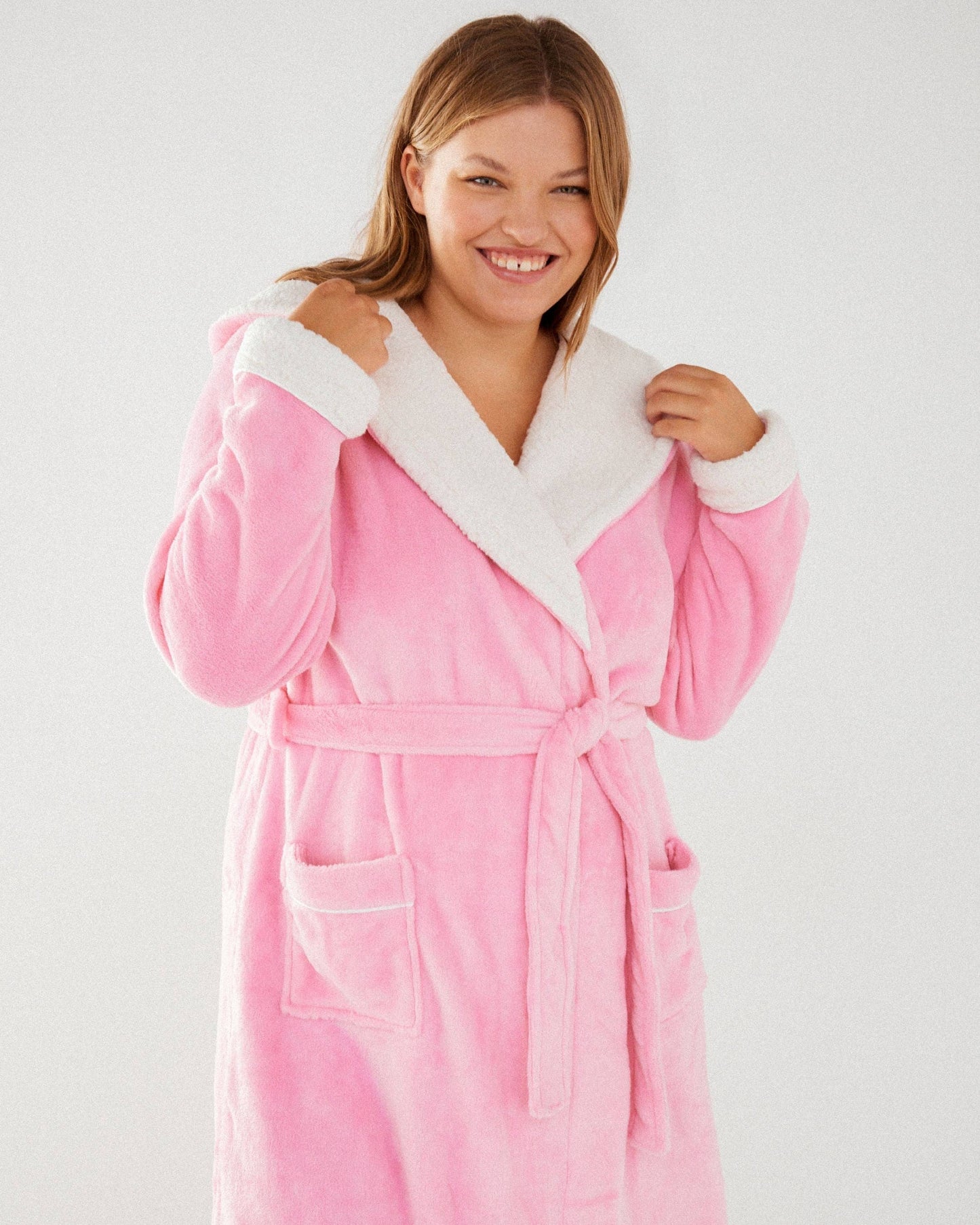 Pink Fluffy Dressing Gown