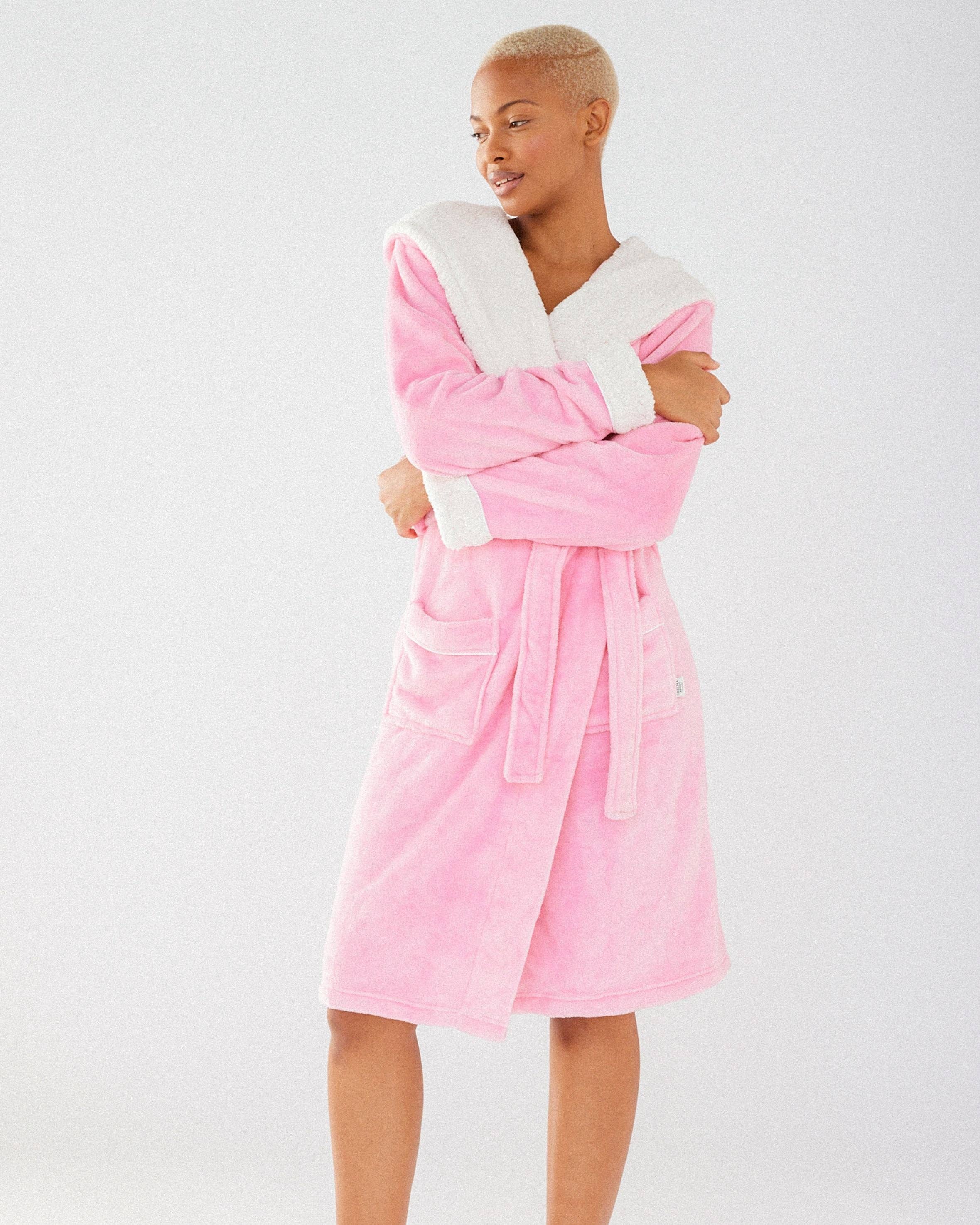 Pink Fluffy Dressing Gown COCO