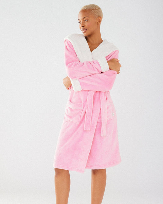 Pink Fluffy Dressing Gown